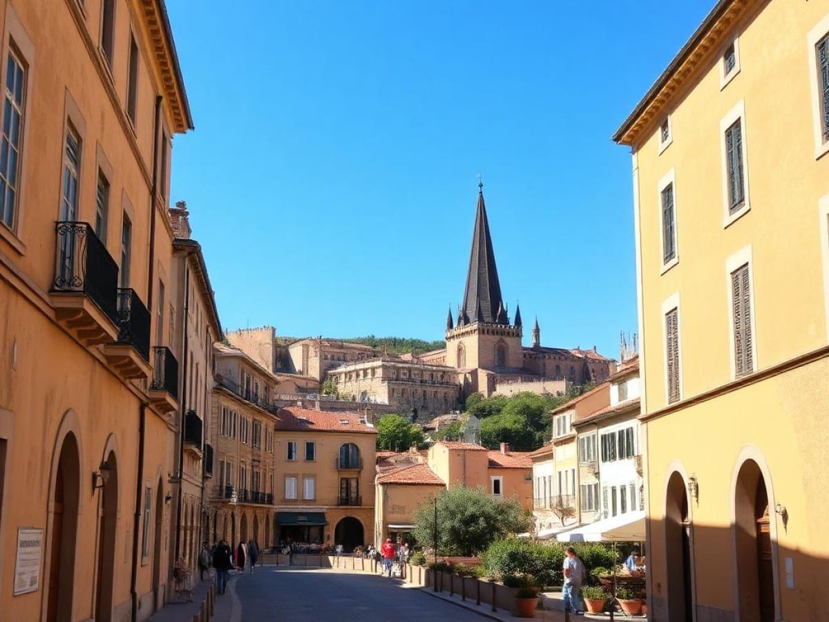 Paysage de vignobles avec brume