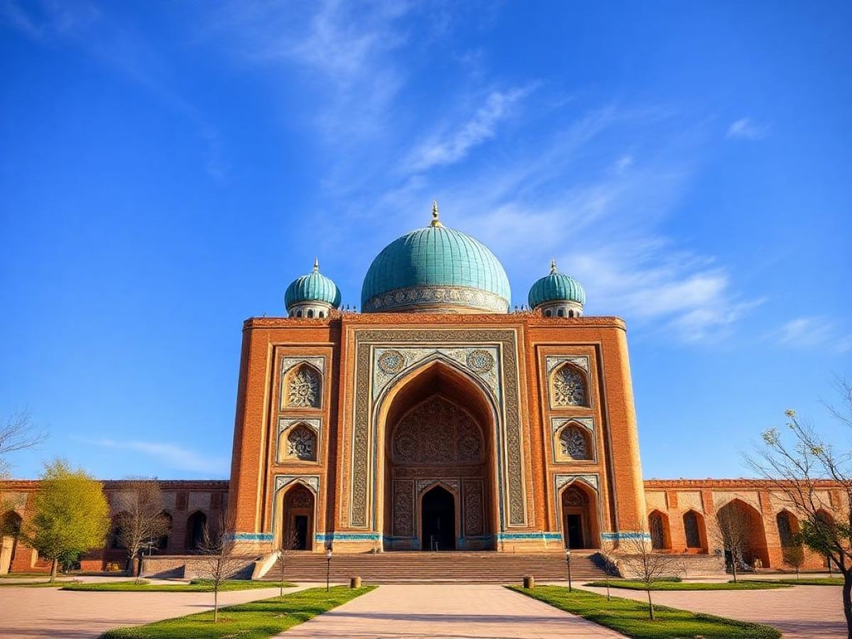 Mosquée et personnage secondaire