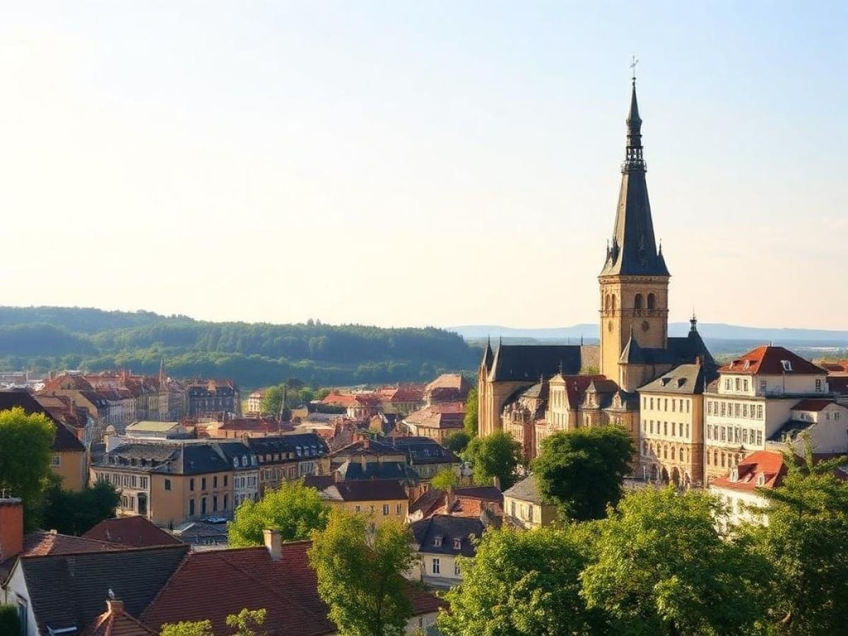 Paysage sur les vignes de Condrieu