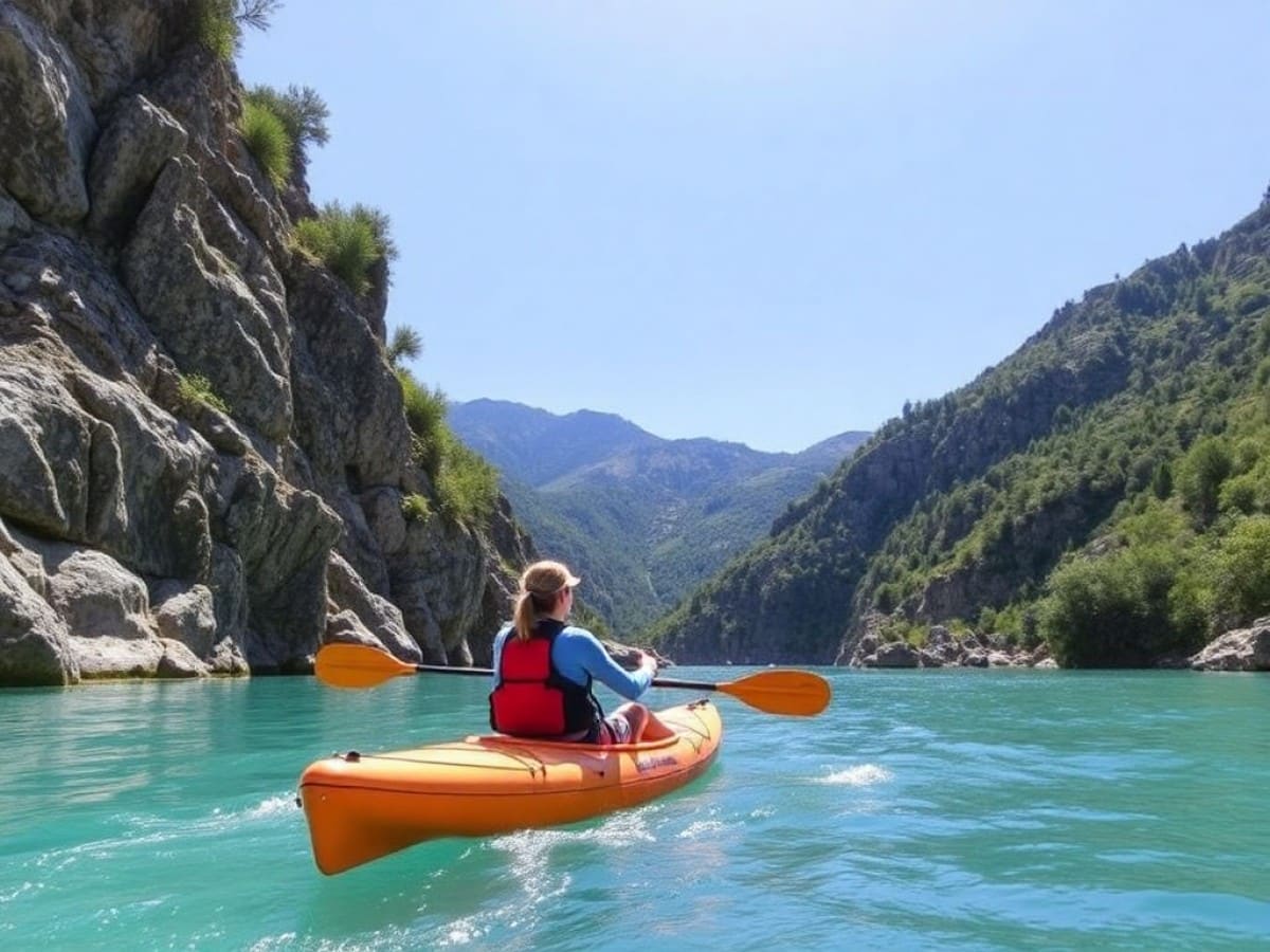 kayak dans les gorges de Baudinard