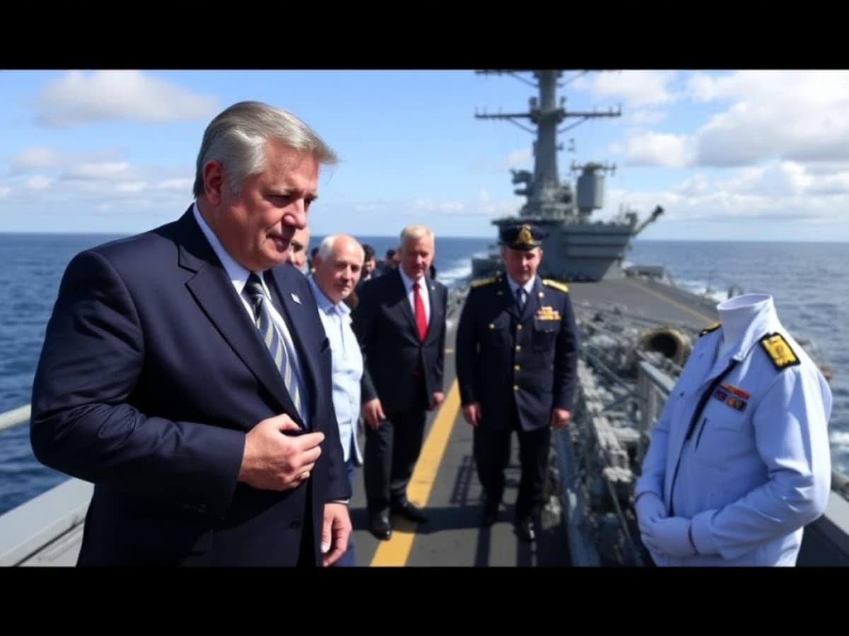 Orsi follows Milei and Kast aboard USS Nimitz as opposition alleges unconstitutionality