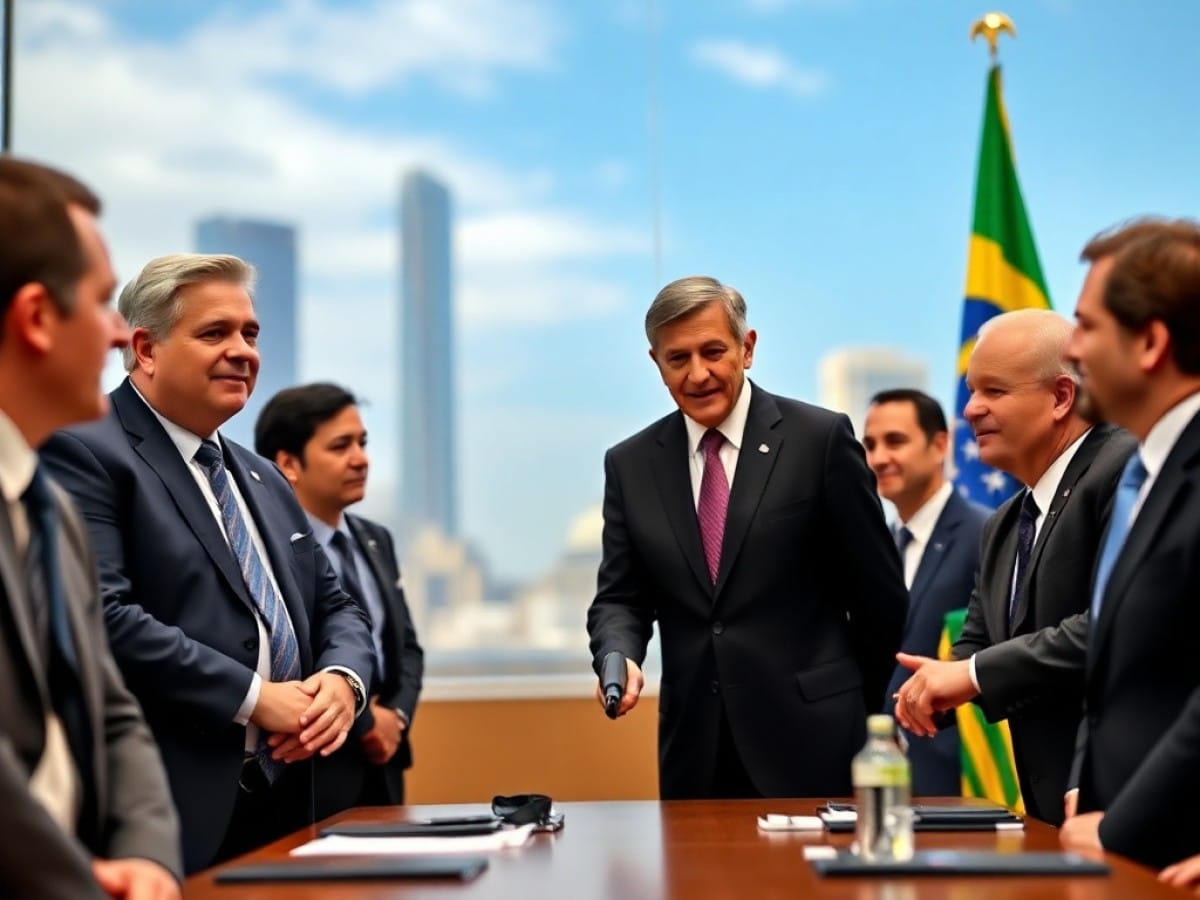 Uruguay's president meets Brazilian executives in São Paulo to open 'new phase' of commercial ties