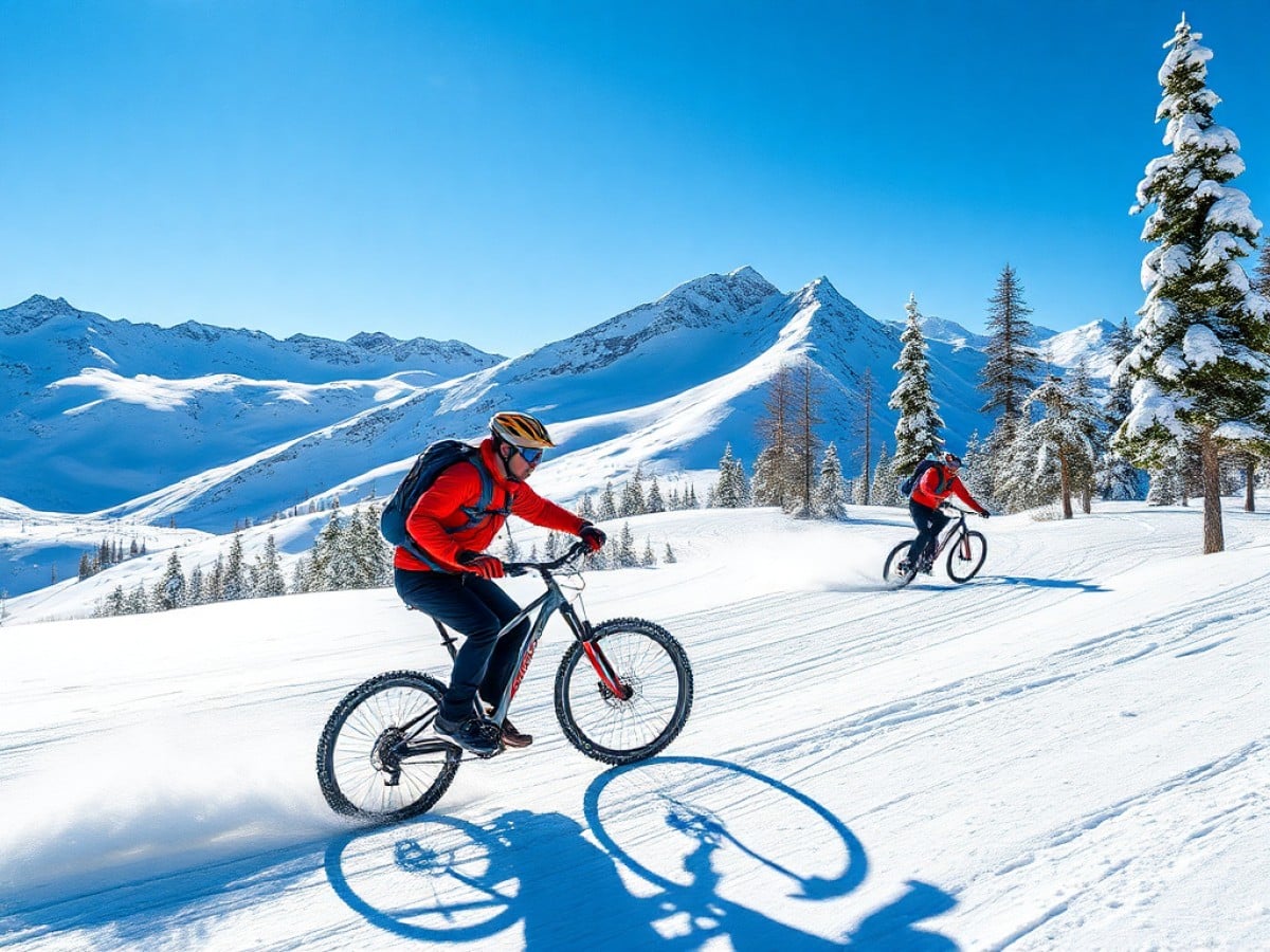 J’ai découvert la Free Rando et le VTT sur neige aux Sybelles